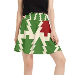  Christmas Trees Holiday Waistband Skirt by artworkshop