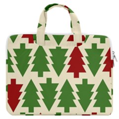  Christmas Trees Holiday Macbook Pro 16  Double Pocket Laptop Bag 