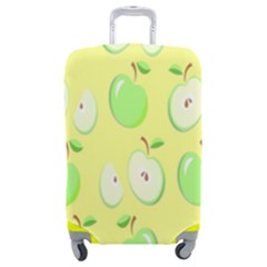 Apple Pattern Green Yellow Luggage Cover (medium) by artworkshop