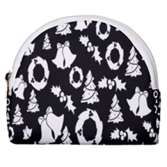  Card Christmas Decembera Horseshoe Style Canvas Pouch by artworkshop