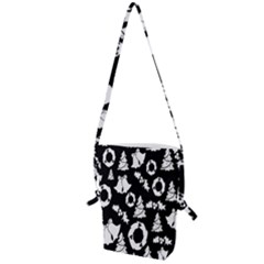  Card Christmas Decembera Folding Shoulder Bag by artworkshop