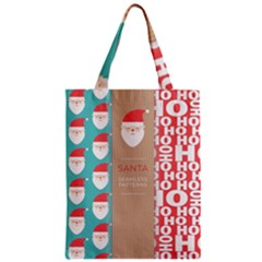  Christmas Claus Continuous Zipper Classic Tote Bag by artworkshop