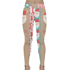  Christmas Claus Continuous Classic Yoga Leggings by artworkshop