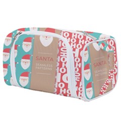  Christmas Claus Continuous Toiletries Pouch by artworkshop