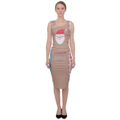  Christmas Claus Continuous Sleeveless Pencil Dress by artworkshop