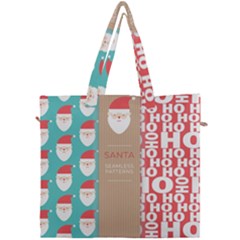  Christmas Claus Continuous Canvas Travel Bag by artworkshop