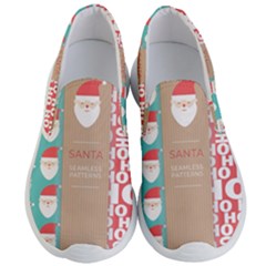  Christmas Claus Continuous Men s Lightweight Slip Ons by artworkshop