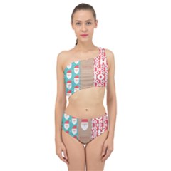  Christmas Claus Continuous Spliced Up Two Piece Swimsuit by artworkshop