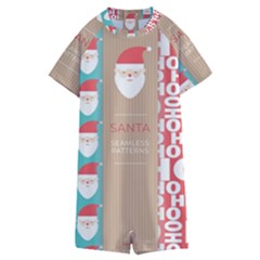  Christmas Claus Continuous Kids  Boyleg Half Suit Swimwear by artworkshop