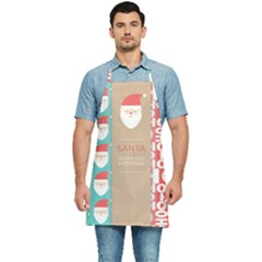  Christmas Claus Continuous Kitchen Apron by artworkshop