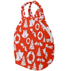 Orange Background Card Christmas  Travel Backpacks by artworkshop