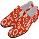 Orange Background Card Christmas  Women Slip On Heel Loafers View2