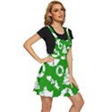 Green  Background Card Christmas  Apron Dress View3