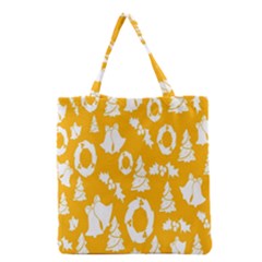 Card Christmas December Grocery Tote Bag by artworkshop