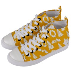 Card Christmas December Women s Mid-top Canvas Sneakers by artworkshop