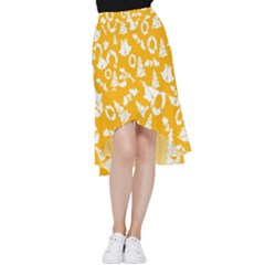 Card Christmas December Frill Hi Low Chiffon Skirt