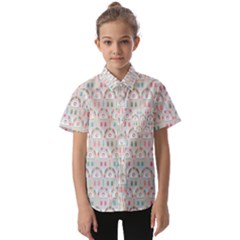 Seamless-pattern Kids  Short Sleeve Shirt by nateshop