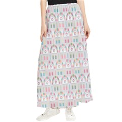 Seamless-pattern Maxi Chiffon Skirt by nateshop