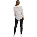 Seamless-pattern Chiffon Quarter Sleeve Blouse View2