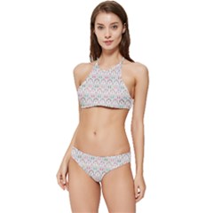 Seamless-pattern Banded Triangle Bikini Set by nateshop