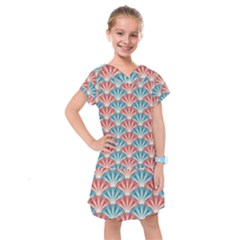 Seamless-patter-peacock Kids  Drop Waist Dress by nateshop