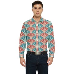 Seamless-patter-peacock Men s Long Sleeve  Shirt