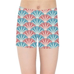 Seamless-patter-peacock Kids  Sports Shorts by nateshop