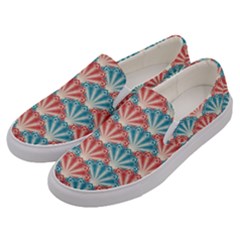 Seamless-patter-peacock Men s Canvas Slip Ons by nateshop