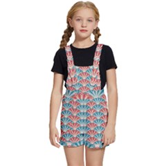 Seamless-patter-peacock Kids  Short Overalls by nateshop