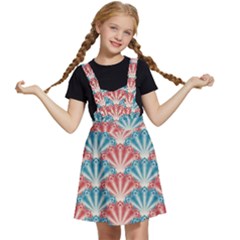 Seamless-patter-peacock Kids  Apron Dress