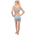 Snowflakes, White Blue Layered Top Bikini Set View2