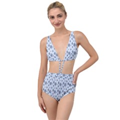 Snowflakes-seamless Tied Up Two Piece Swimsuit by nateshop