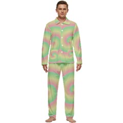 Spiral Men s Long Sleeve Velvet Pocket Pajamas Set