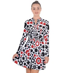 Square Long Sleeve Panel Dress by nateshop