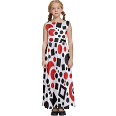 Square Kids  Satin Sleeveless Maxi Dress