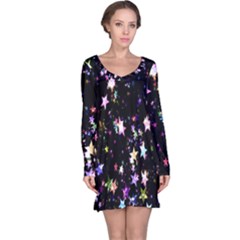 Stars Galaxi Long Sleeve Nightdress by nateshop