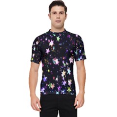 Stars Galaxi Men s Short Sleeve Rash Guard by nateshop