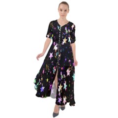 Stars Galaxi Waist Tie Boho Maxi Dress by nateshop