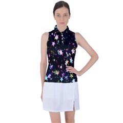 Stars Galaxi Women s Sleeveless Polo Tee