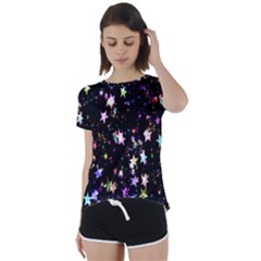 Stars Galaxi Short Sleeve Foldover Tee