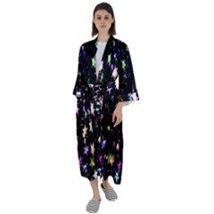 Stars Galaxi Maxi Satin Kimono by nateshop