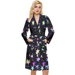 Stars Galaxi Long Sleeve Velour Robe by nateshop