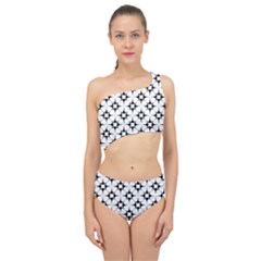 Star-white Triangle Spliced Up Two Piece Swimsuit by nateshop