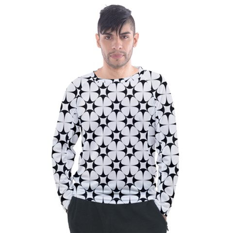 Star-white Triangle Men s Long Sleeve Raglan Tee by nateshop