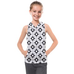 Star-white Triangle Kids  Sleeveless Hoodie by nateshop