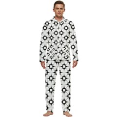 Star-white Triangle Men s Long Sleeve Velvet Pocket Pajamas Set by nateshop