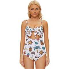 Summer Knot Front One-piece Swimsuit