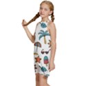 Summer Kids  Halter Collar Waist Tie Chiffon Dress View2