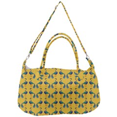 Textile-peacock Removal Strap Handbag by nateshop