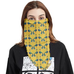 Textile-peacock Face Covering Bandana (triangle)